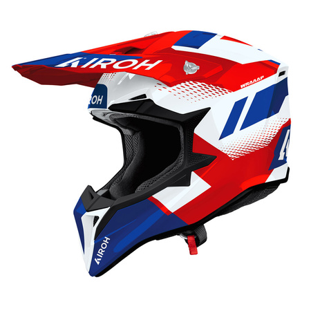 Kask Airoh Wraaap Vision Red Blue Gloss