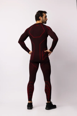 Spodnie termoaktywne Spaio Rapid Black/Red