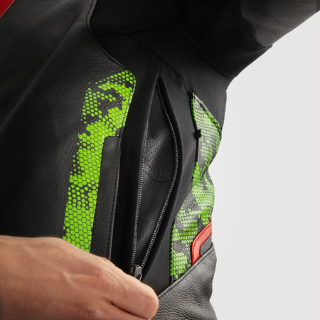 Kurtka Rebelhorn Veloce Camo Black/Green/Fluo Red