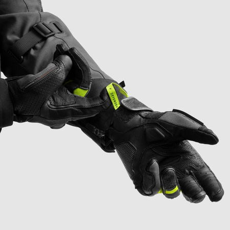 Rękawice Rebelhorn Defender Black Grey Fluo Yellow