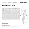 Spodnie motocyklowe Tekstylne Rebelhorn Hardy 3.0 Lady Black/Grey
