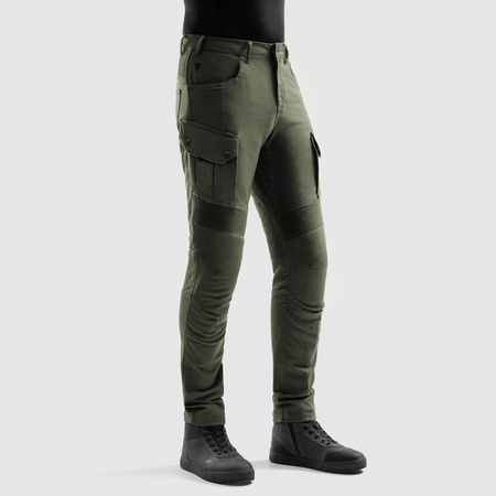 Jeansy motocyklowe Rebelhorn Faster Green