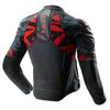 Kurtka skórzana Rebelhorn Vandal 2 Black Grey Fluo Red