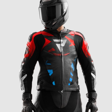 Kurtka motocyklowa Rebelhorn Inferno Black Blue White Red