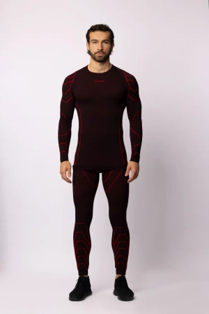 Spodnie termoaktywne Spaio Rapid Black/Red