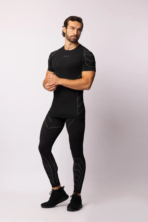 Koszulka termoaktywna Spaio Rapid z krótkim rękawem Black/Grey