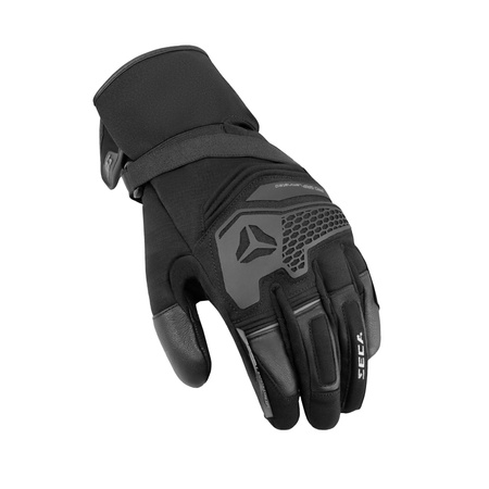 Rękawice motocyklowe Seca Turismo WP Black