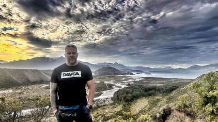 T-shirt DAVCA Szary Logo