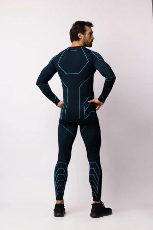 Koszulka termoaktywna Spaio Rapid z długim rękawem Black/Blue