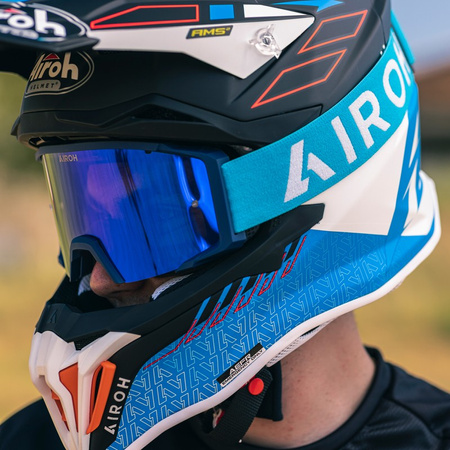 Gogle Airoh Blast XR1 Blue Matt Szyba Blue Mirrored