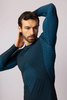 Koszulka termoaktywna z długim rękawem Spaio Breeze Black/Blue