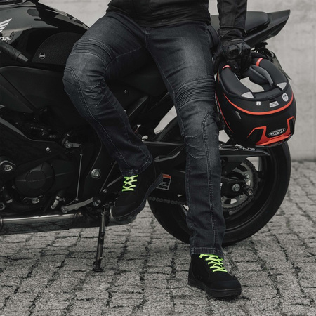 Jeansy motocyklowe Ozone Hornet II Washed Black