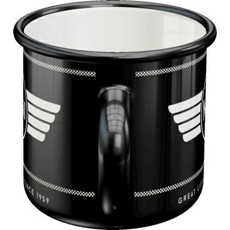 Emaliowany Kubek Mini Logo Black