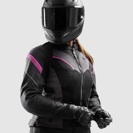 Kurtka Tekstylna Rebelhorn Hiflow V Lady Black/Fluo Pink