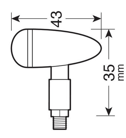 LAMPA Drop kierunkowskazy czarne