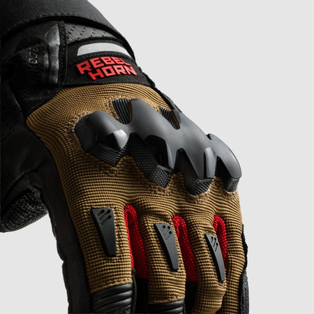 Rękawice Rebelhorn Defender Desert Black Red