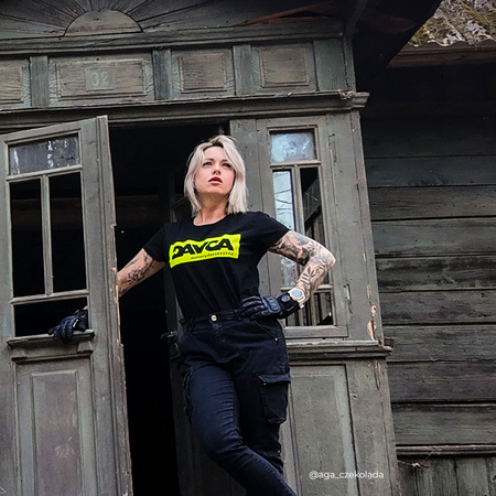 T-shirt damski DAVCA Fluo Logo
