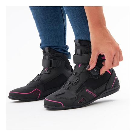 Buty motocyklowe Rebelhorn Spark II Lady Black/Pink