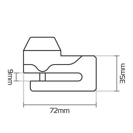 Blokada tarczy hamulcowej OXFORD Mini Titan 5,5mm