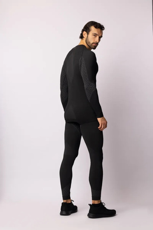 Koszulka termoaktywna z długim rękawem Spaio Breeze Black/Grey