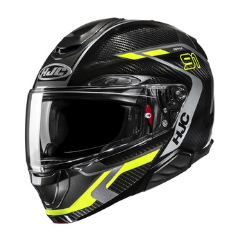 Kask motocyklowy HJC RPHA91 Carbon Lagos Black/Yellow