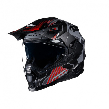 Kask NEXX X.WED 2 Wild Country Grey/Red Matt