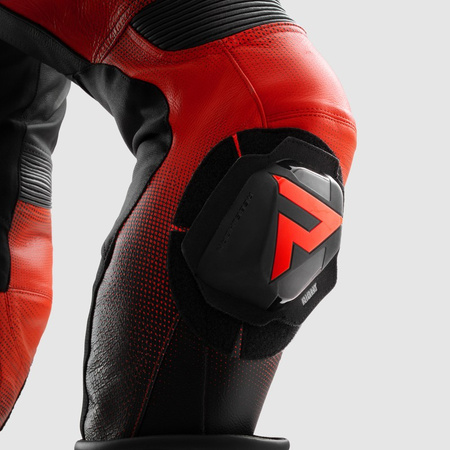 Spodnie motocyklowe Rebelhorn Inferno Black Fluo Red