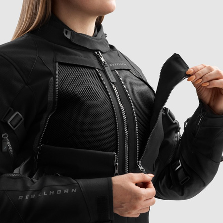 Kurtka motocyklowa Rebelhorn Hardy 3.0 Lady Black