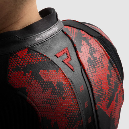 Kurtka Rebelhorn Veloce Camo Black/Fluo Red