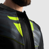 Kurtka skórzana Rebelhorn Vandal 2 Black Grey Fluo Yellow