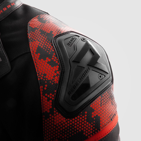 Kurtka Rebelhorn Veloce Camo Black/Fluo Red