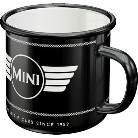 Emaliowany Kubek Mini Logo Black
