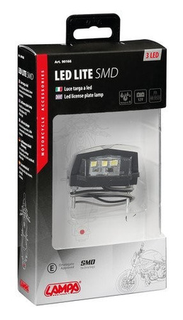 LAMPA 3 punktowe oświetlenie tablicy rejestracyjnej LED SMD