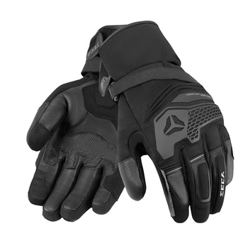 Rękawice motocyklowe Seca Turismo WP Black