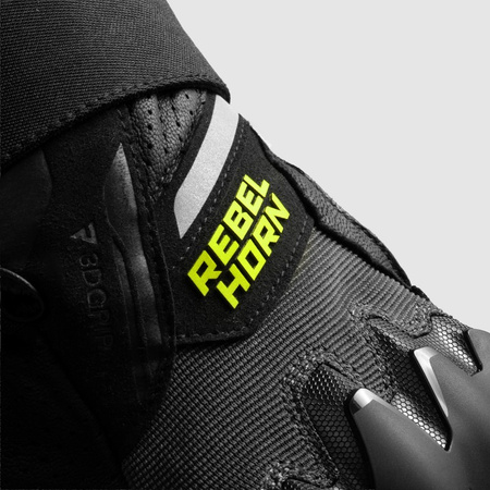 Rękawice Rebelhorn Defender Black Grey Fluo Yellow