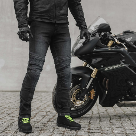 Jeansy motocyklowe Ozone Hornet II Washed Black