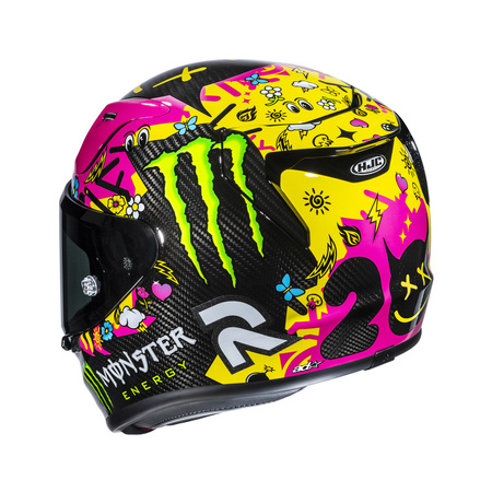 Kask motocyklowy HJC RPHA12 Carbon Quartararo Le Mans 4 Pink/Black