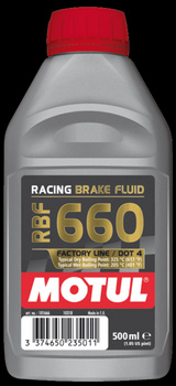 MOTUL płyn hamulcowy racing RBF 660 DOT4 0,5L (syntetyczny, factory line)