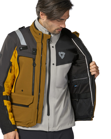 Kurtka Rev'it! Defender 4 GTX Black-Ocher Yellow