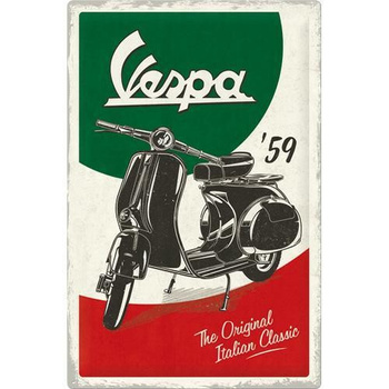 Plakat metalowy 40x60 Vespa The Italian Classic