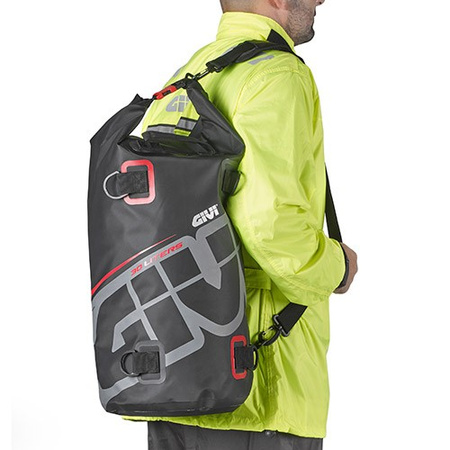 Torba GIVI EA114GR wodoodporna 30L czarny/czerwony