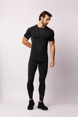 Koszulka termoaktywna z krótkim rękawem Spaio Breeze Black/Grey