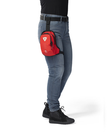  Motocyklowa torba na udo Rev'It! Node H2O 3L Red/Black