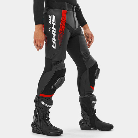 Spodnie motocyklowe Shima STR 2.0 czerwony