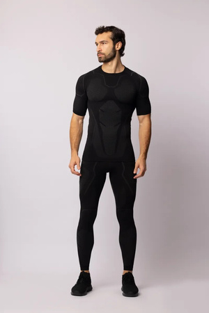 Koszulka termoaktywna Spaio Adrenaline z krótkim rękawem Black/Grey