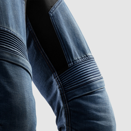 Jeansy motocyklowe Rebelhorn Eagle 4 Regular Fit Washed Blue