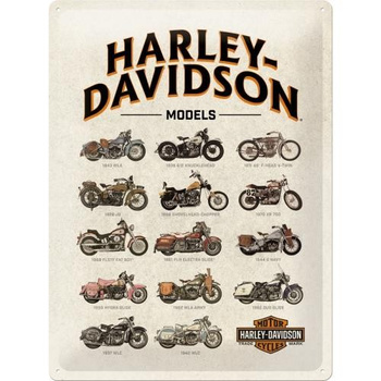 Plakat metalowy 30x40 Harley-Davidson Models