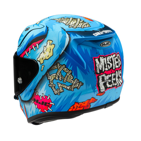 Kask motocyklowy HJC RPHA 12 Mister Peeks Cod Blue Red