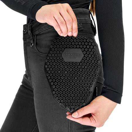 Jeansy motocyklowe Shima Ridge Lady Black AAA