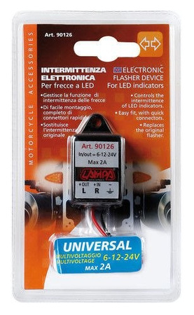 LAMPA Elektroniczny przerywacz do kierunkowskazów ledowych 6/12/24V